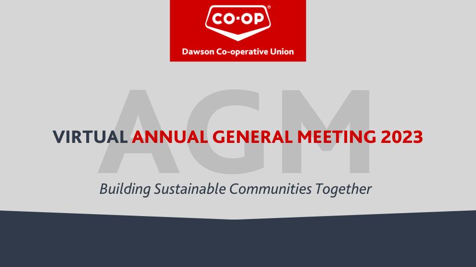 Annual General Meeting (AGM) Dawson Coop
